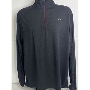 Paradox Merino Wool Men's Size XL Black/Red‎ 1/4 Zip Blend Base Layer